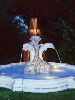 A beautiful oasis fountain in garden