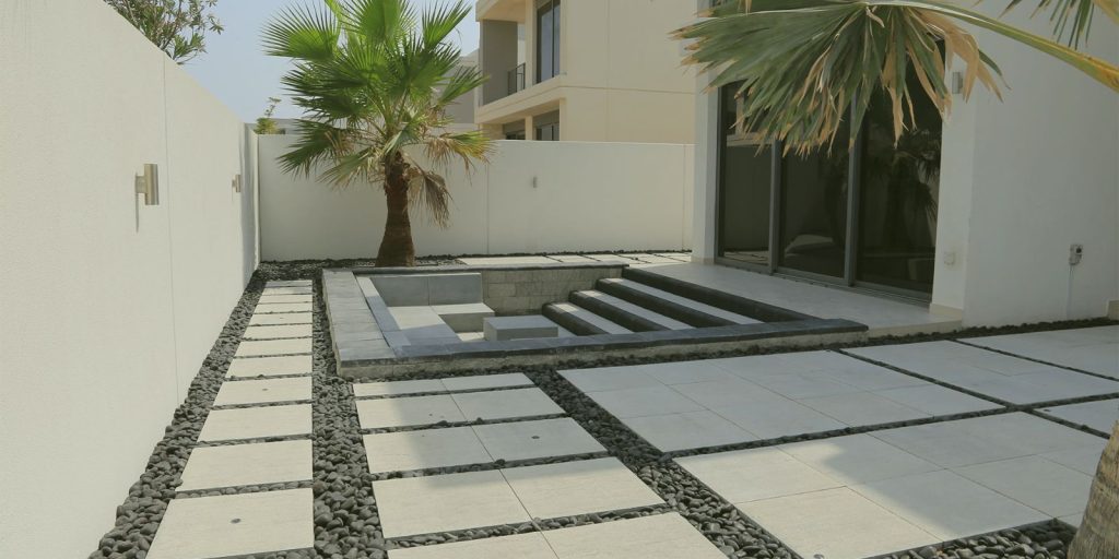 Patio With Pebbles