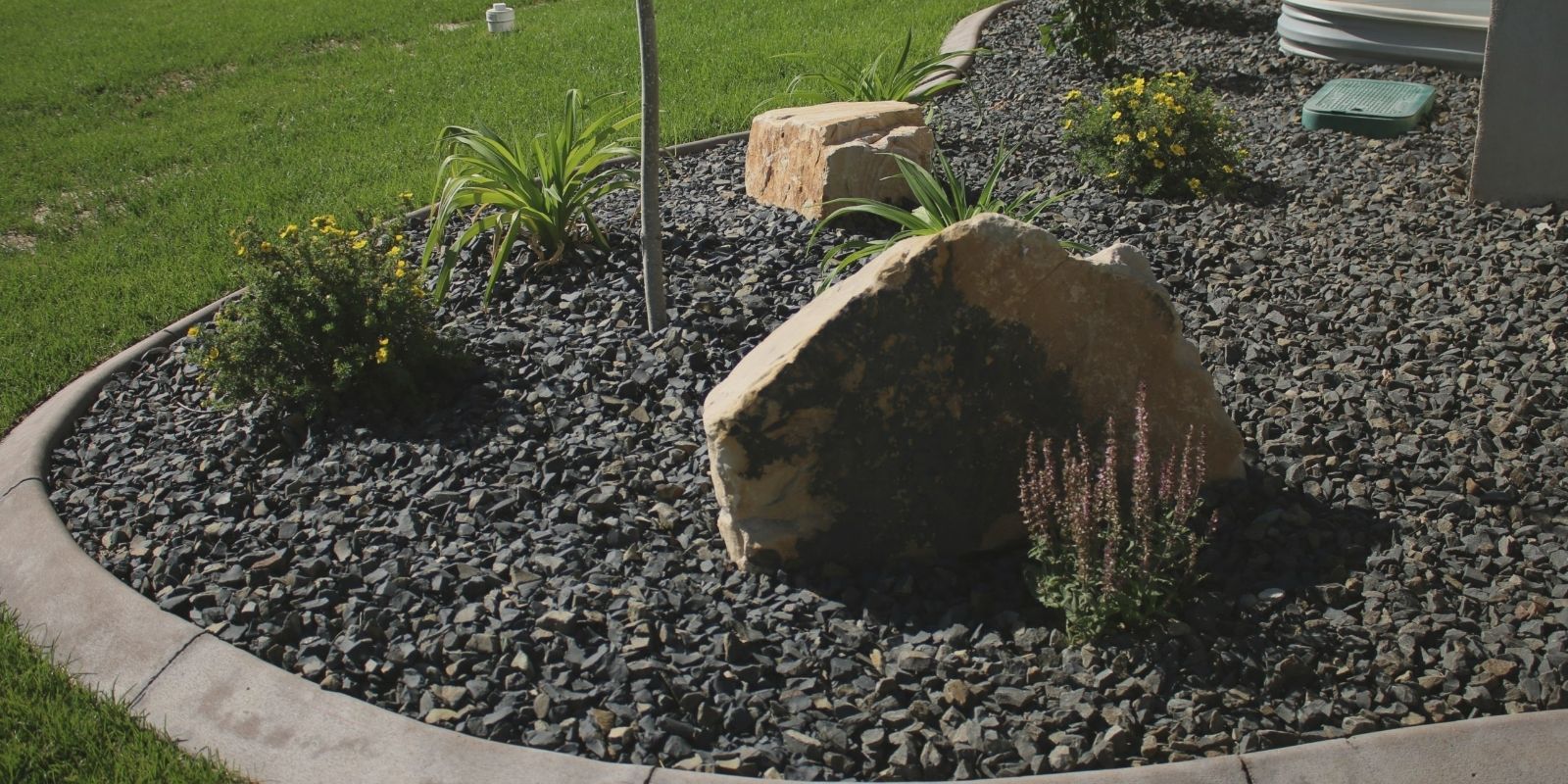 Using Rock and Mulch